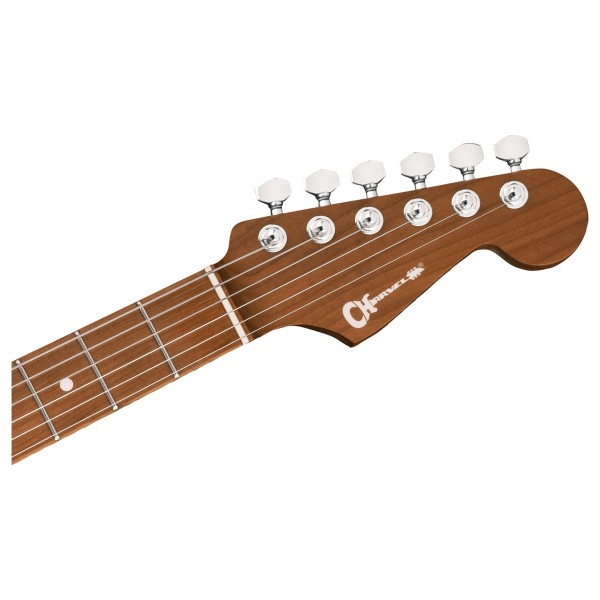 Charvel Guthrie Govan MJ San Dimas SD24 CM, Three-Tone Sunburst - headstock