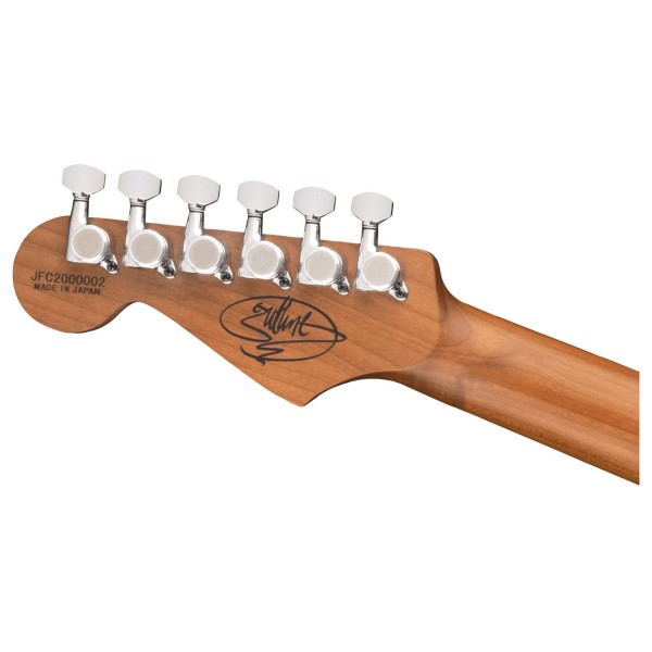 Charvel Guthrie Govan MJ San Dimas SD24 CM, Three-Tone Sunburst - back of headstock