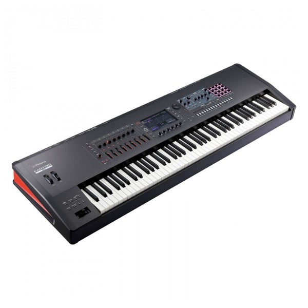 Fantom-8 EX Synthesizer Keyboard - Angled
