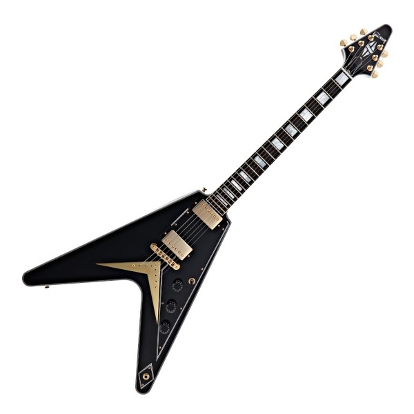 Gibson Custom Flying V Custom w/ Ebony Fingerboard Gloss, Ebony #CS600632
