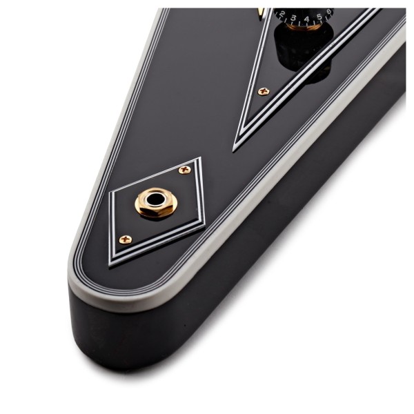 Gibson Custom Flying V Custom w/ Ebony Fingerboard Gloss, Ebony #CS600632 - jack socket