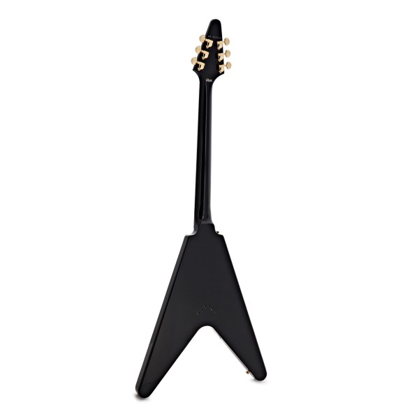 Gibson Custom Flying V Custom w/ Ebony Fingerboard Gloss, Ebony #CS600632 - back