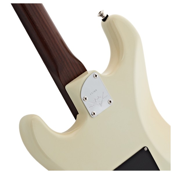 Fender Custom Shop Postmodern Strat RW NOS, Rosewood Neck, Aged Tomatillo Green - neck joint