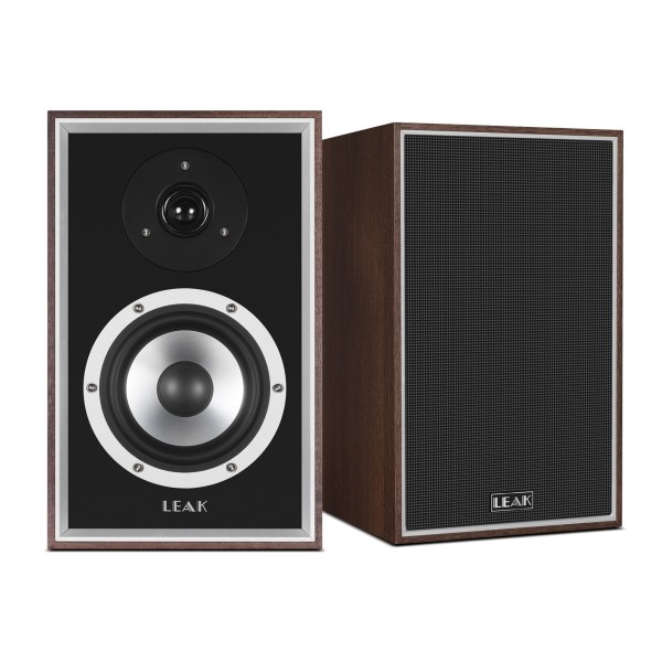 LEAK Sandwich 100 Bookshelf Speakers (Pair), Walnut