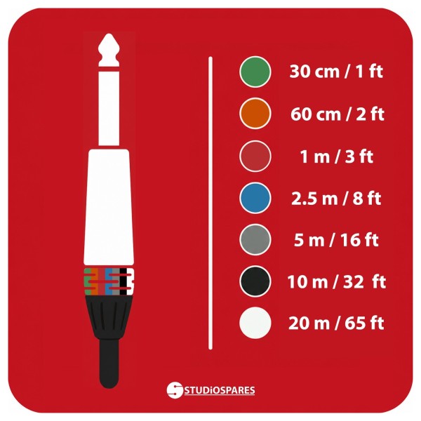 Studiospares Instrument / Mono Cable, 30cm