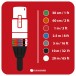 Studiospares XLR Female - Stereo Jack Cable