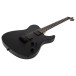 Spira Guitars T-400 Baritone MBK, Satin Black - body angle 