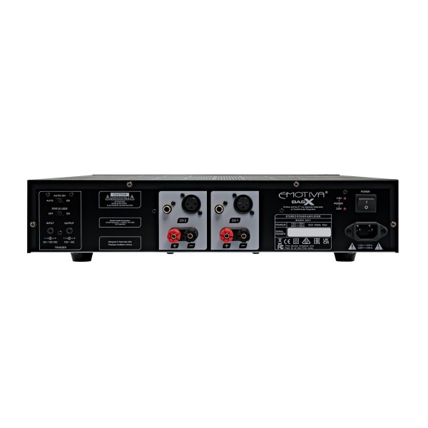 Emotiva BasX A2+ Power Amplifier, Black - rear