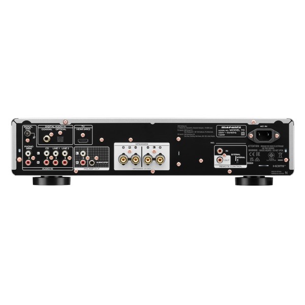 Marantz Model 70 Integrated Amplifier, Silver & Gold - rear 