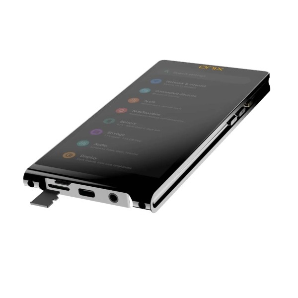 Shanling Onix XM10 Ltd Android Digital Audio Player, Black - Angled Flat