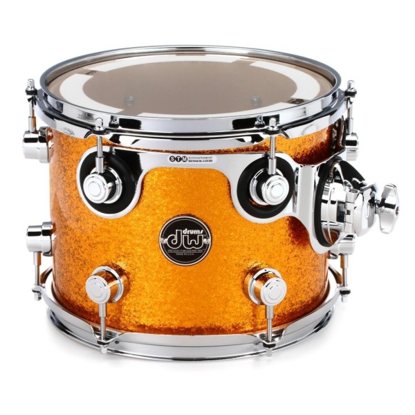 DW Drums Performance Series Tom, 10" x 8", Finish Ply, Gold Sparkle