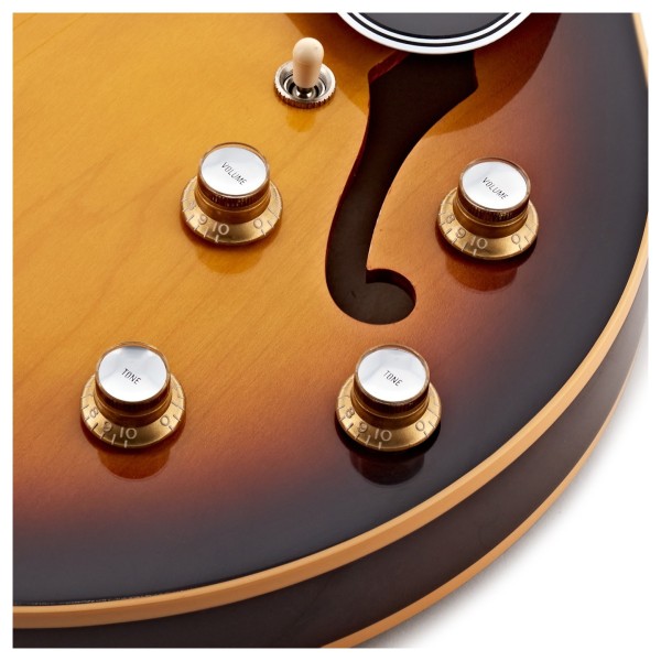 Gibson Custom Shop 1962 ES-330 Reissue, Vintage Burst #160155 - controls