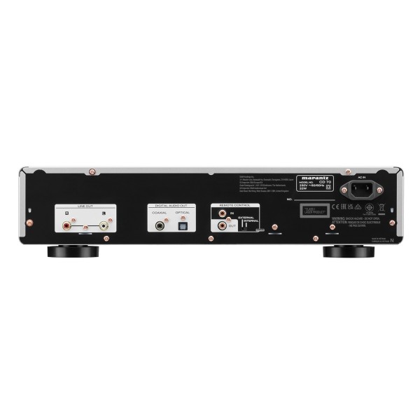 Marantz CD70 CD Player, Silver & Gold - rea r