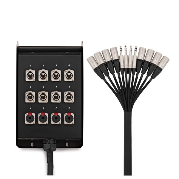 Studiospares Pro 8 XLR/4 Jack Stage Box & Snake
