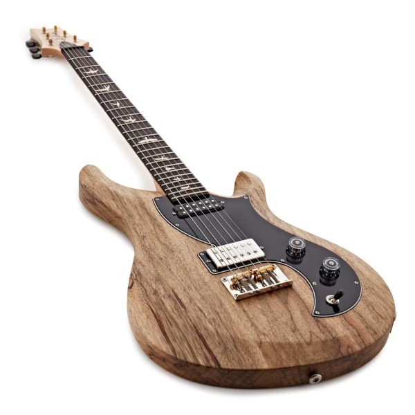 PRS S2 Vela Limited Edition, Black Limba Natural #2088726 - angled shot