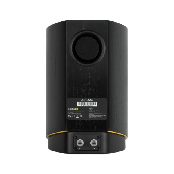 Arcam Radia R15 Bookshelf Speakers (Pair), Black rear 