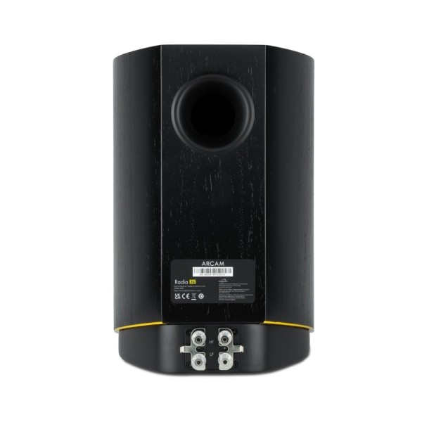 Arcam Radia R25 Bookshelf Speakers (Pair), Black rear 