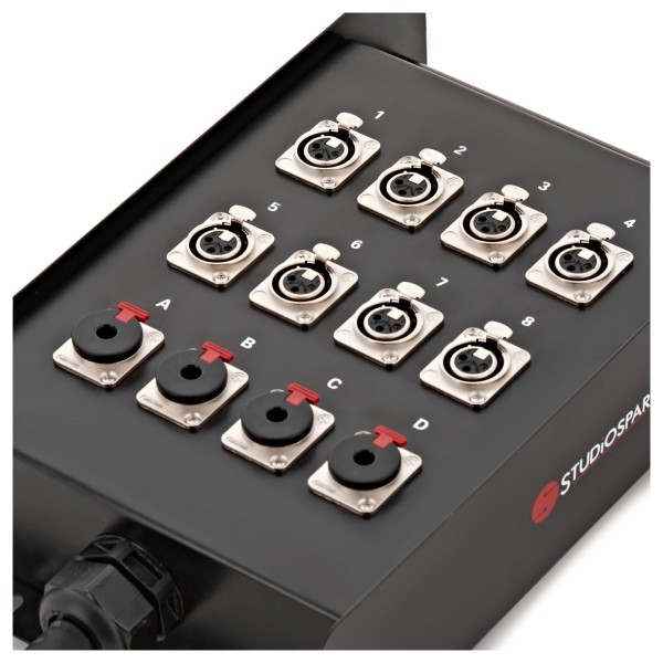 Studiospares Pro 8 XLR/4 Jack Stage Box & Snake