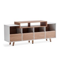 Norstone Oslo 1600 Vinyl Cabinet, White/Clear Oak