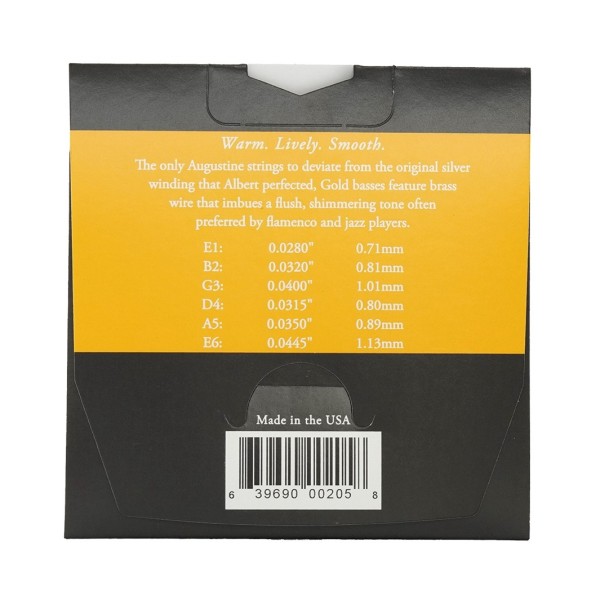 Augustine Gold Label Gold Alloy Classical Guitar Strings Set