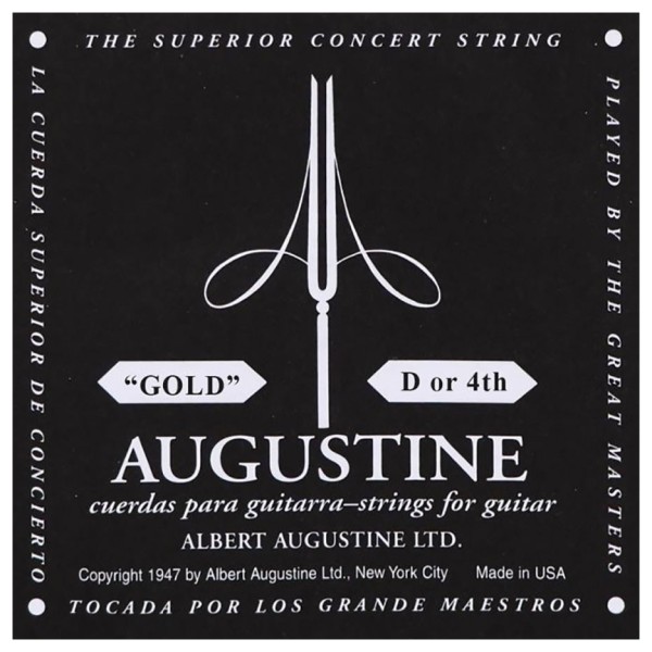 Augustine Gold Label D 4th Classical Guitar String