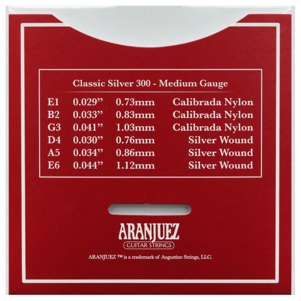 Aranjuez Classic Silver 300 Classical Guitar Strings