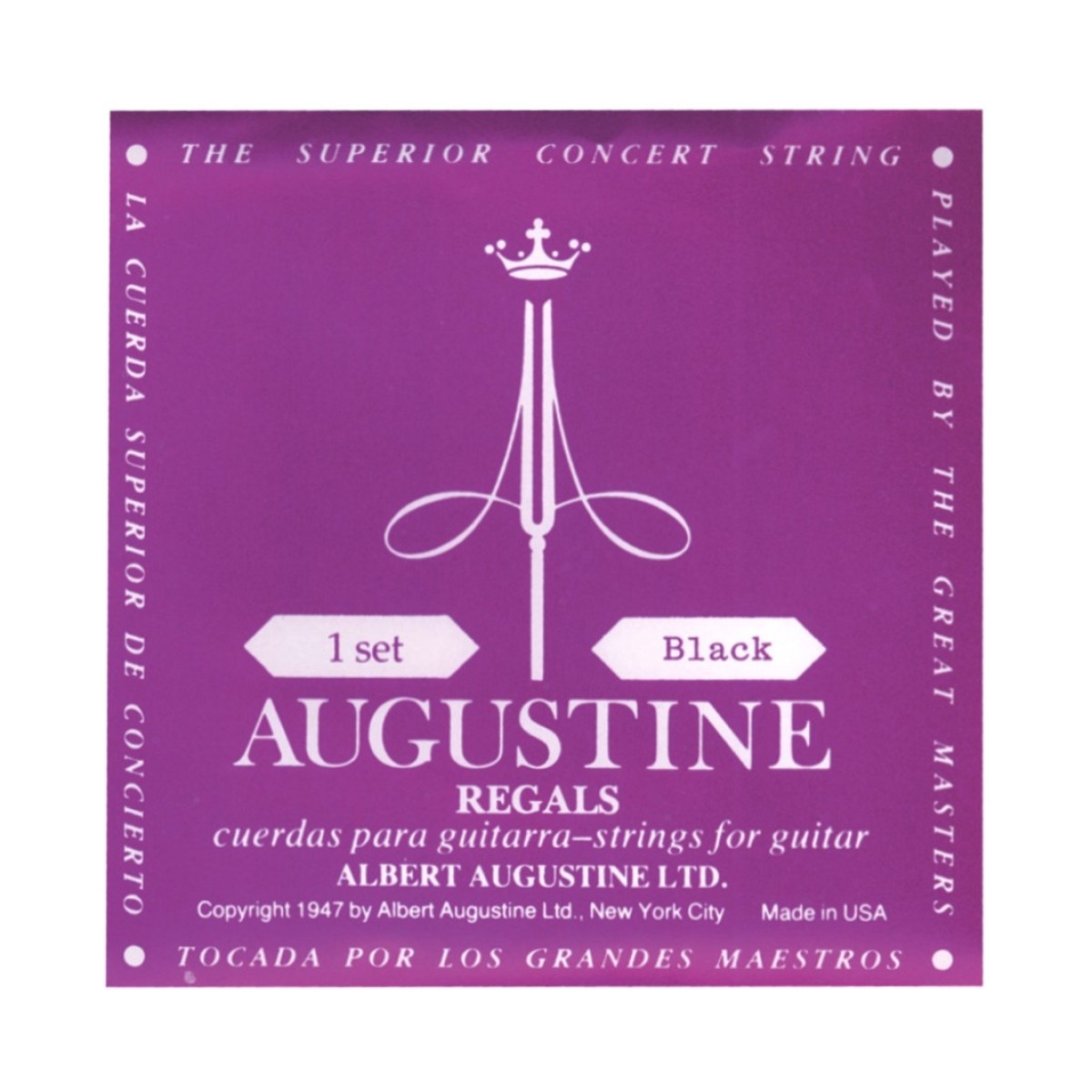 Augustine Regals Black Classical Guitar Strings Set