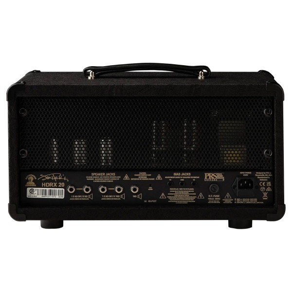 PRS HDRX 20 "Hendrix" Circuit Head, Black Paisley Tolex Limited Edition - back