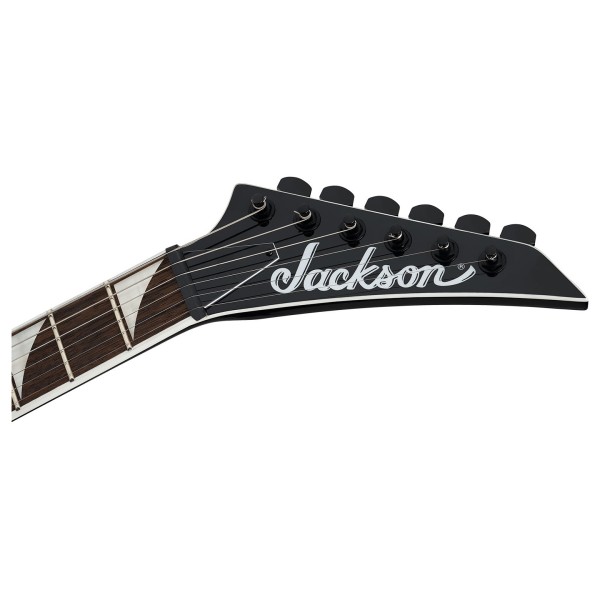 Jackson X Series Soloist SLX DX HT LRL, Gloss Black - headstock