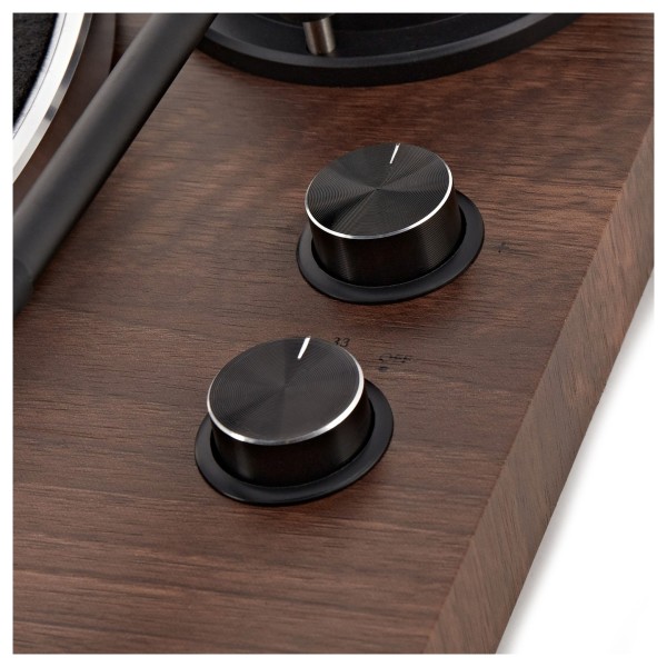 AVCOM Bluetooth Belt Drive Turntable with Audio-Technica Stylus, Walnut