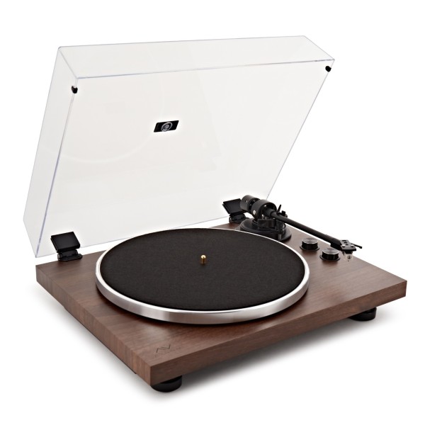 AVCOM Bluetooth Belt Drive Turntable with Audio-Technica Stylus, Walnut
