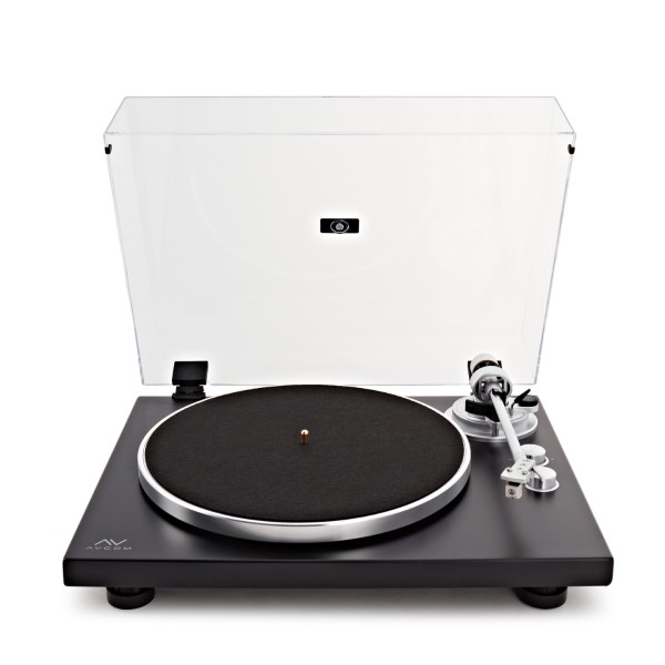 AVCOM Bluetooth Belt Drive Turntable with Audio-Technica Stylus, Black