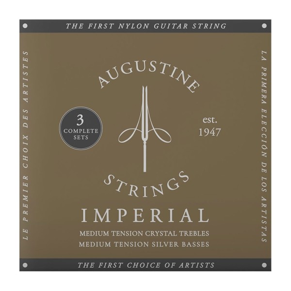 Augustine Imperials Red Classical Guitar Strings 3-Pack
