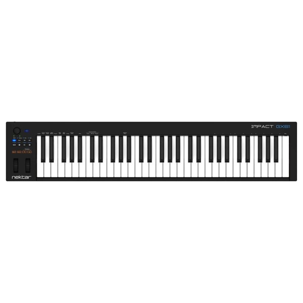 Nektar Impact GX61, 61 Key Controller Keyboard, Black - Top