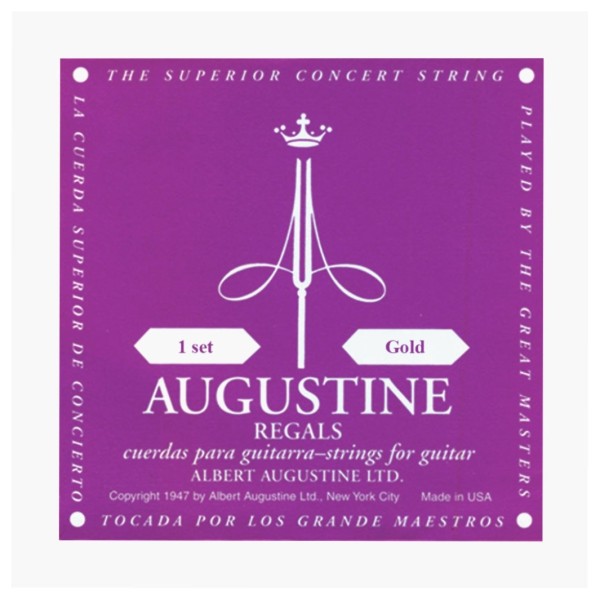 Augustine Regals Gold High Tension Classical Guitar Strings Set