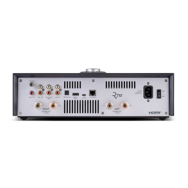 Ruark Audio R710 Music Console All-In-One System, Charcoal - rear 