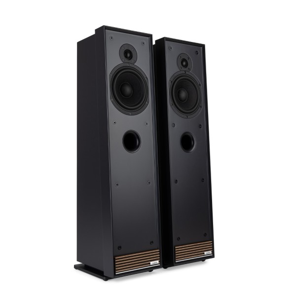 Ruark Audio Talisman-R Floorstanding Speakers, Charcoal - angle 