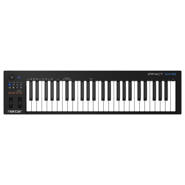 Nektar Impact GX49, 49 Key Controller Keyboard, Black - Angled