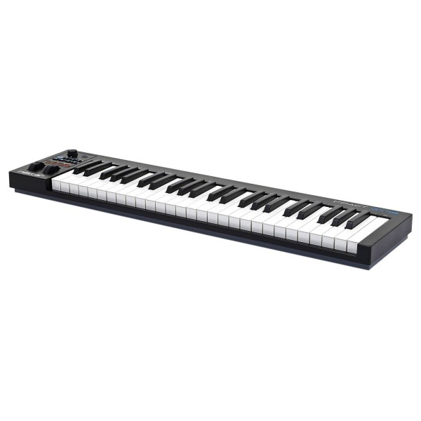 GX49 49-Note MIDI Keyboard, Black - Angled