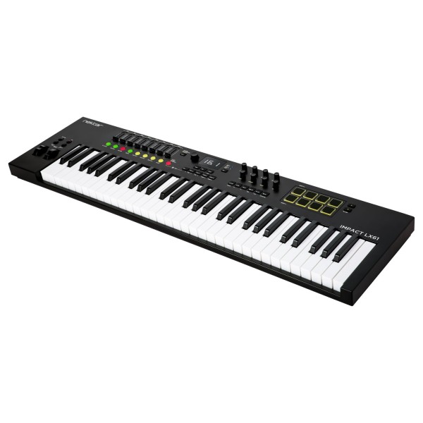 Nektar Impact LX61 MK3 MIDI Keyboard - Angled