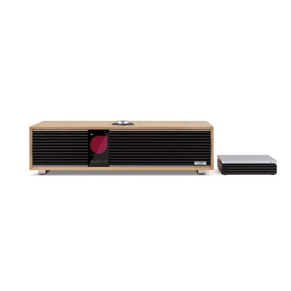 Ruark Audio R410 Integrated Music System, 40th Anniversary White Oak with R-CD100 USB CD Player - mai n