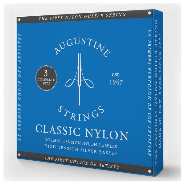 Augustine Blue Label Classical Guitar Strings 3-Pack