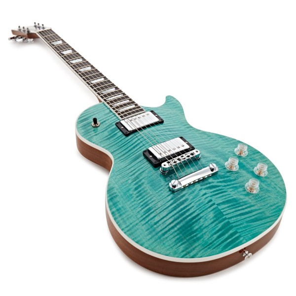 Gibson Les Paul Modern Figured, Seafoam Green #207060195 - angled shot