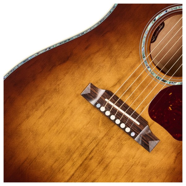 Gibson J-45 Anniversary Limited Edition, Cremona Burst - bridge