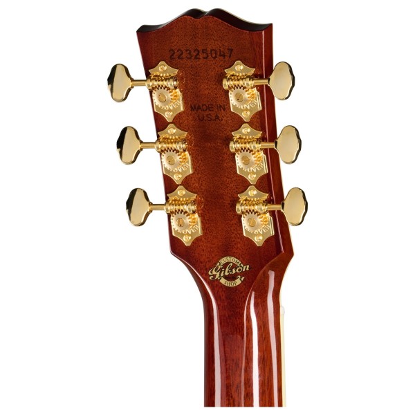 Gibson J-45 Anniversary Limited Edition, Cremona Burst - back of headstock