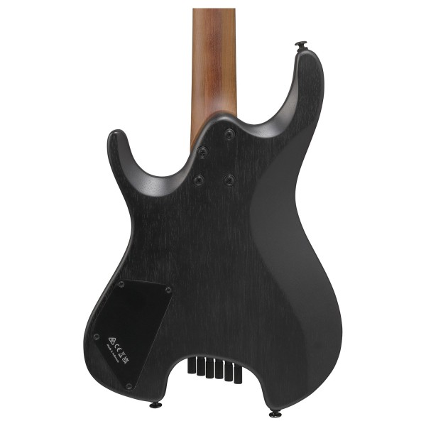 Ibanez QX52B-WK Quest Headless, Weathered Black - back of body