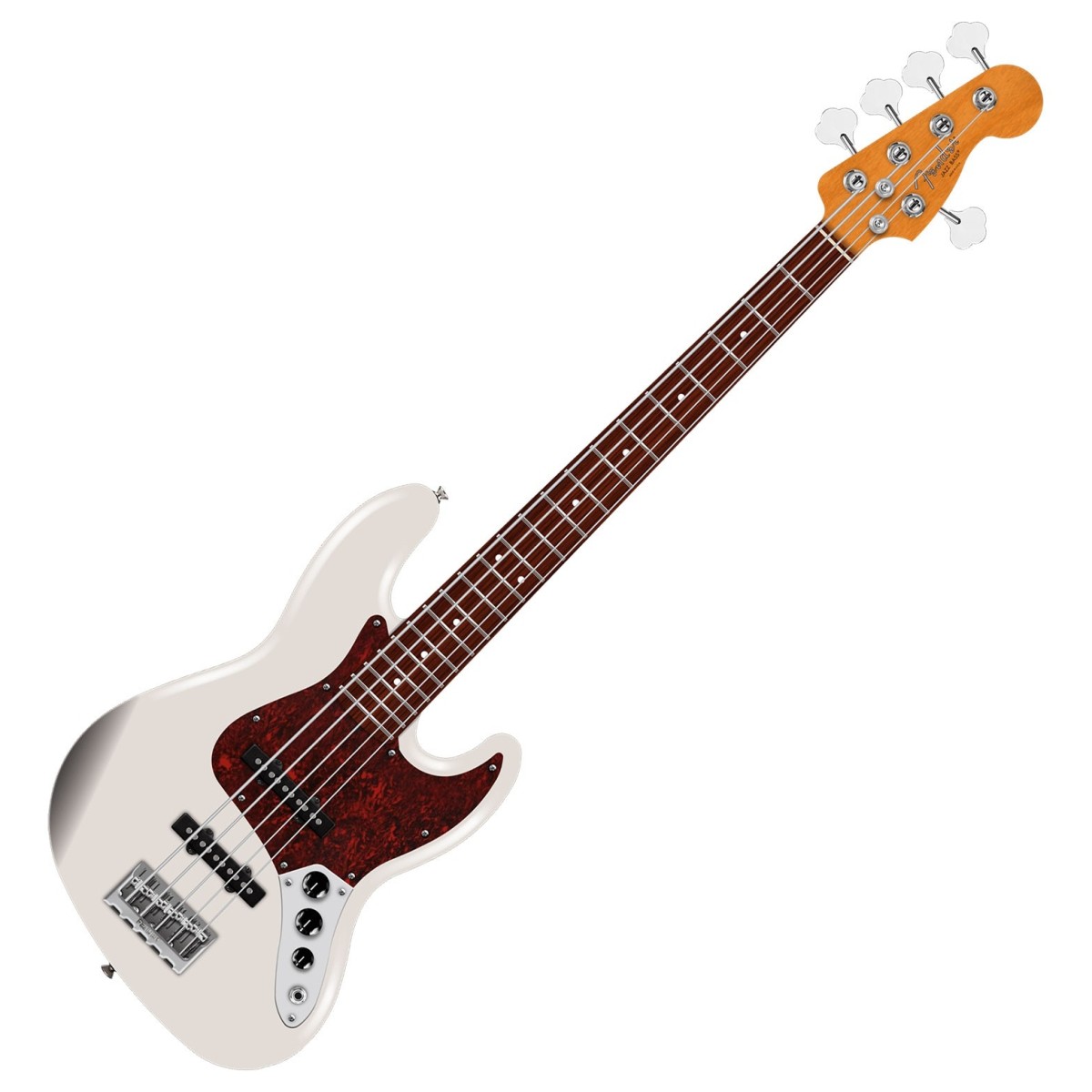 Fender American Professional Jazz Bass V RW Olympic White