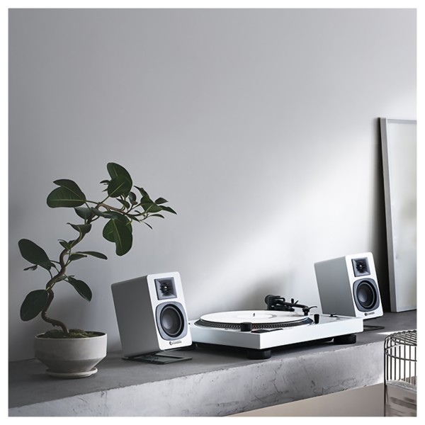 Audio Technica AT-LP120XBT-USB Bluetooth Turntable, White - main 