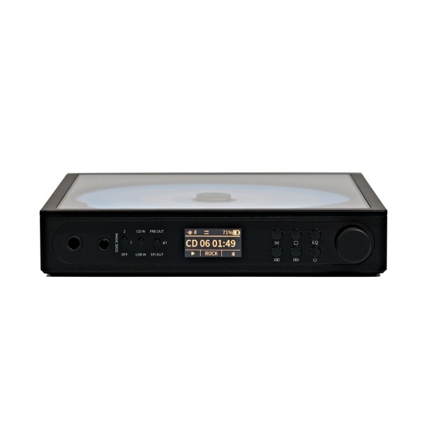 FiiO DM15 CD Player with 24Bit R2R DAC, Black - front 
