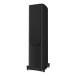 Wharfedale Evo 5.4 Floorstanding Speakers (Pair), Black - Right side angle, grille attached